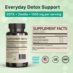 VINATURA EDTA Cápsulas 1500mg - Soporte Hepático con Zeolita - 90 Cápsulas