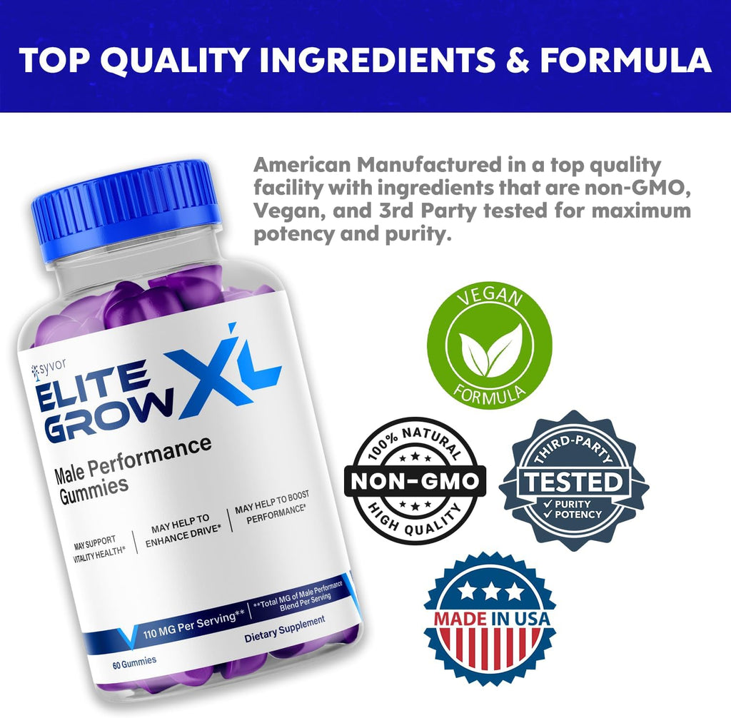 Elite Grow XL Gummies - Pack de 2 (120 Gominolas)