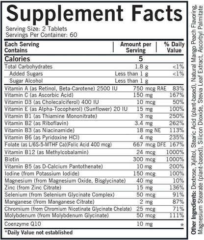 Kirkman Children's Multivitamin & Mineral – Vitamina C (como ácido ascórbico): Ayuda a la formación normal de – Image 2
