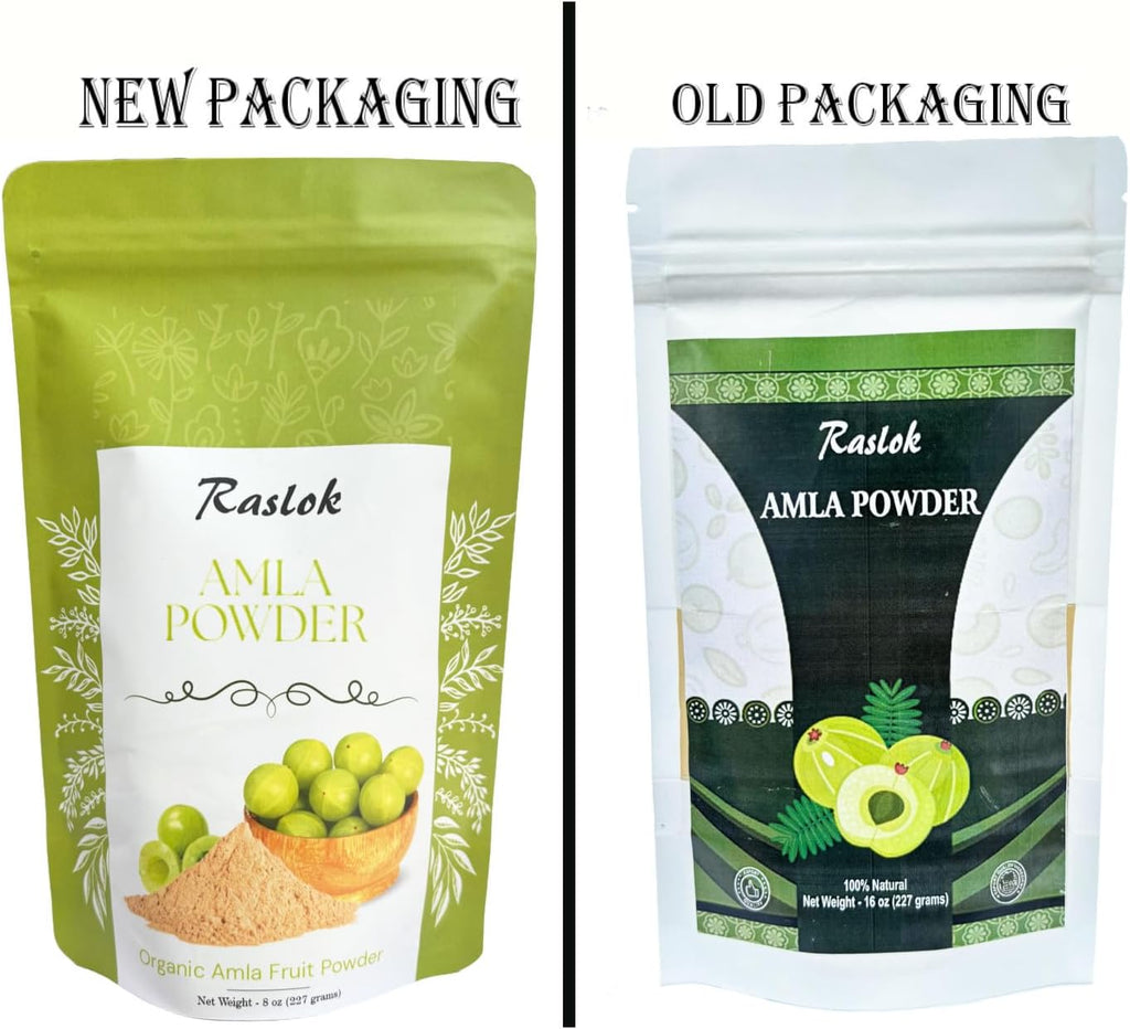 Raslok Amla Powder | Alto en Vitamina C, Antioxidantes, Potenciador de Energía (227 g)