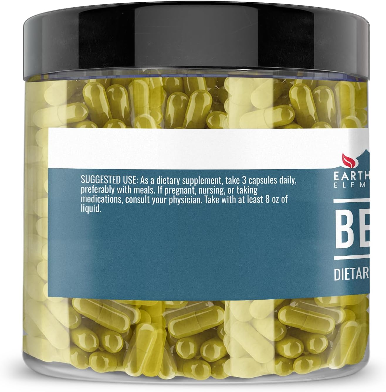 Earthborn Elements Berberine 200 Cápsulas, Puro y sin Aditivos