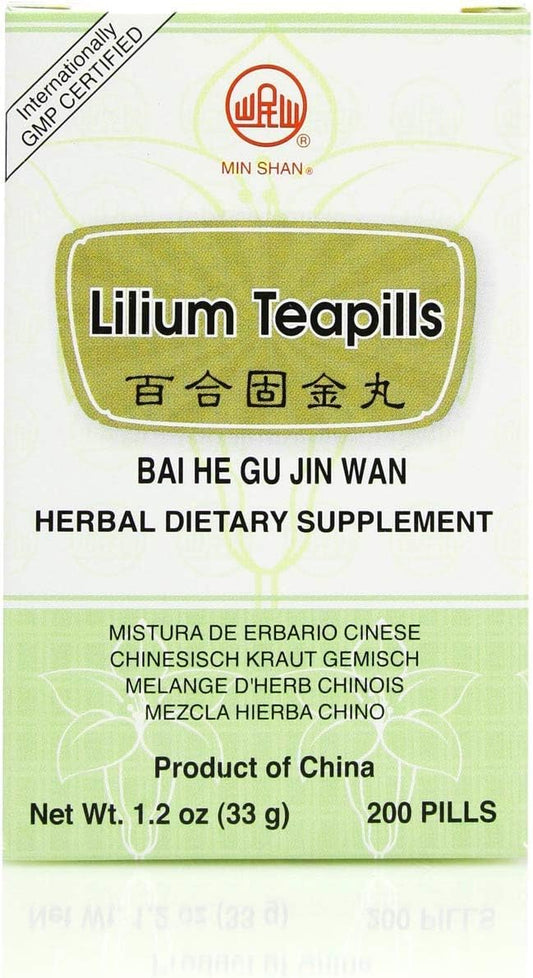 Bai He Gu Jin Wan (Pastillas de lirio), 200 ud, Min Shan