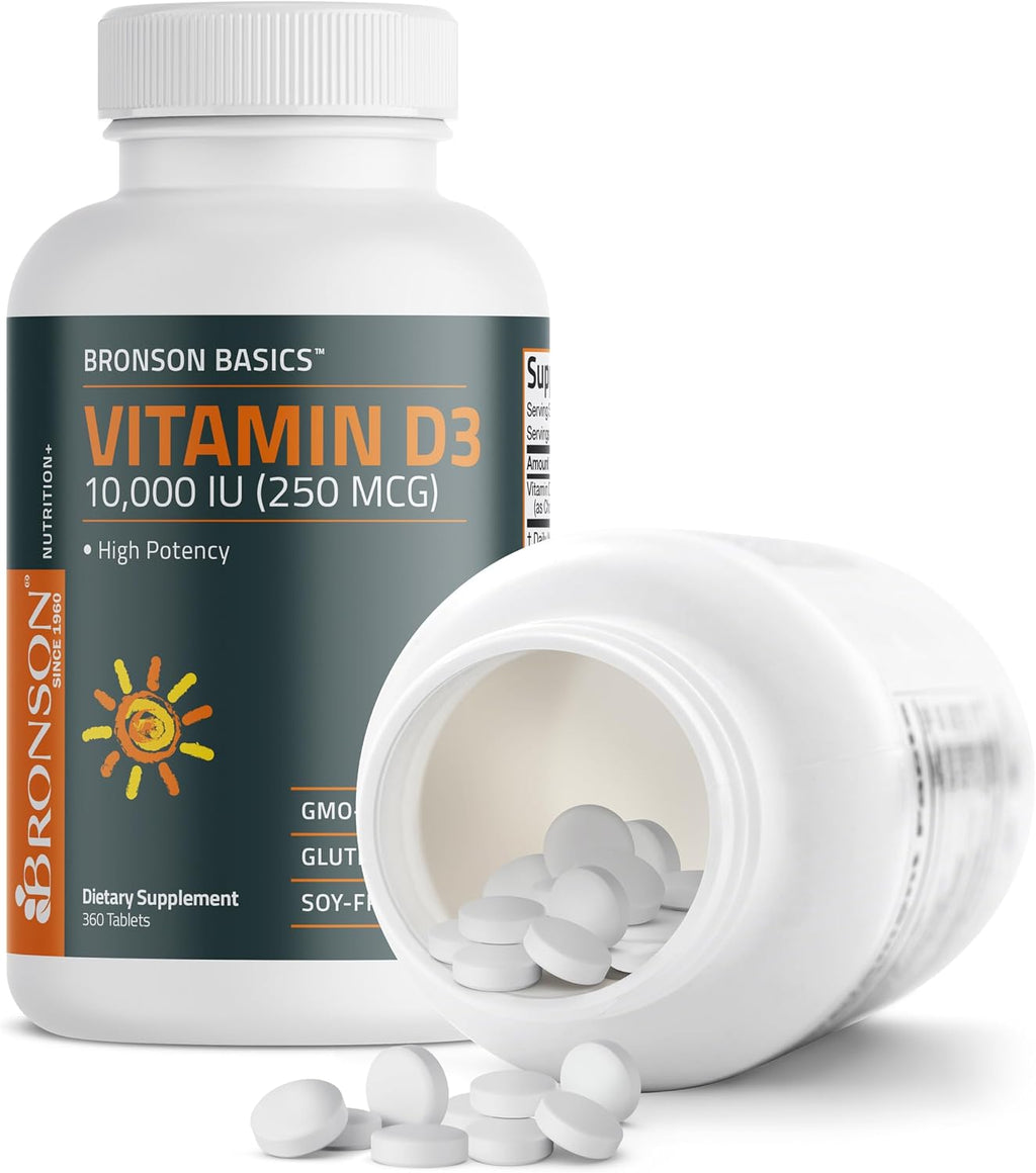Bronson Vitamina D3 10.000 UI (250 mcg) - 360 Comprimidos
