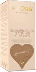 FGBG Summer Glow Tanning Gummies - Sabor Miami Vice - Piña, Coco y Fresa - Veganas - Sin Gluten - Sin Lácteos - 30 Días