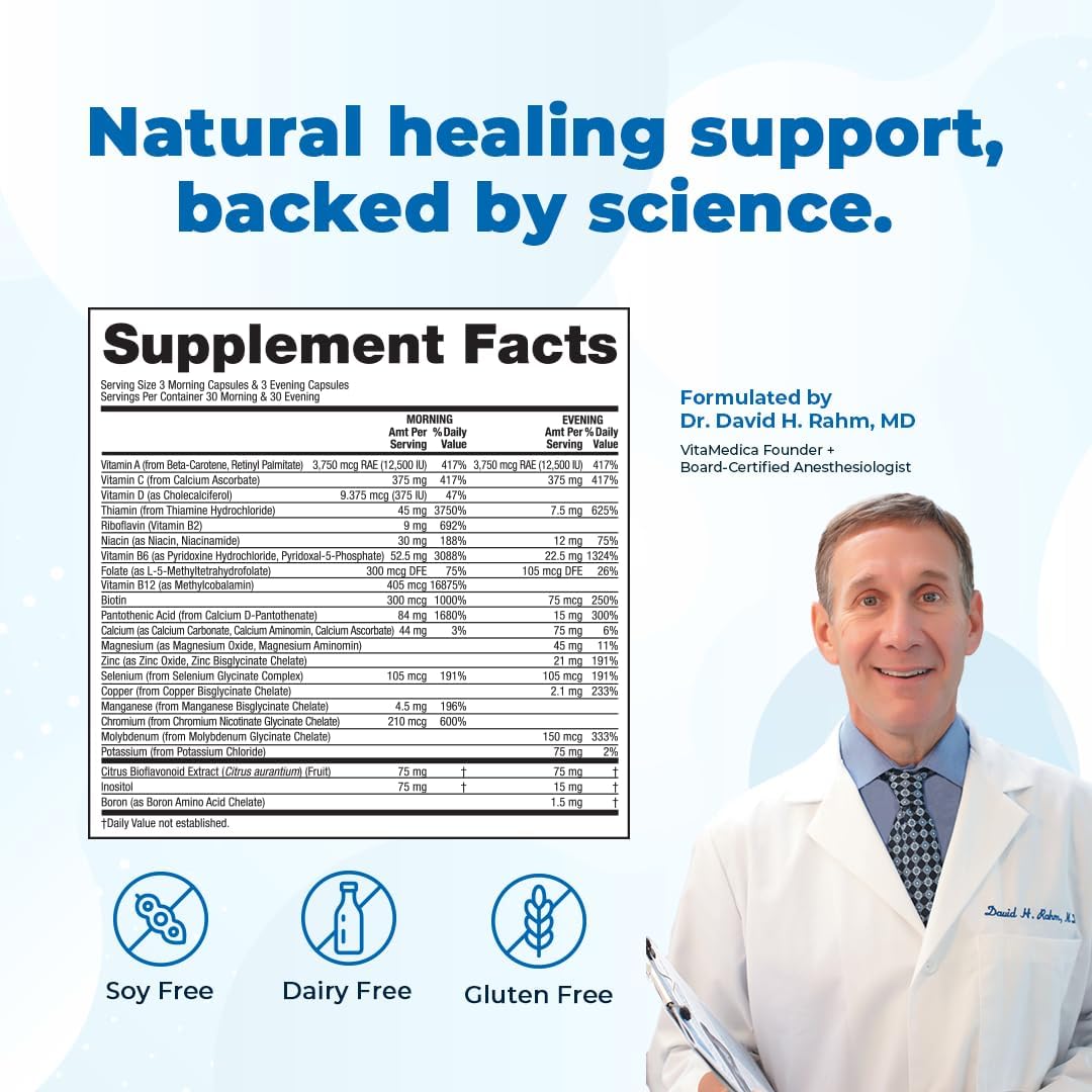 VitaMedica Clinical Support Formula – Multivitamin Supplement for Pre- and Post-Surgery Wound Healing and Recovery Support