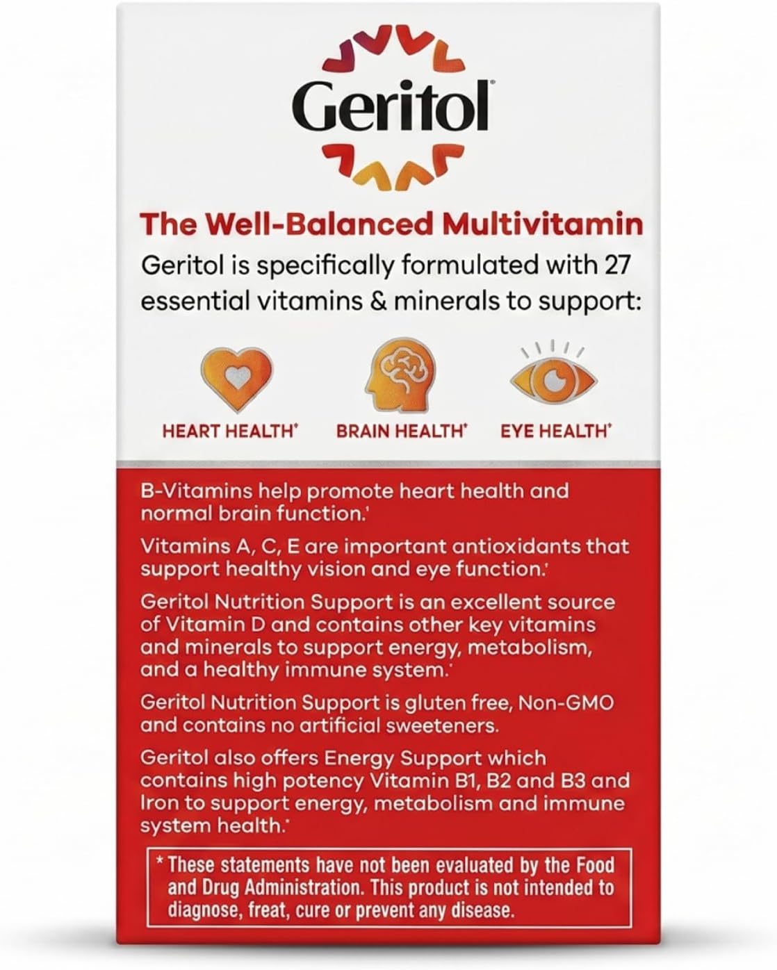 Geritol Complete Tabletas 100 Tabletas (Paquete de 6)