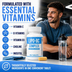 Lipo BC Complex, 200 comprimidos (2 paquetes de 100)