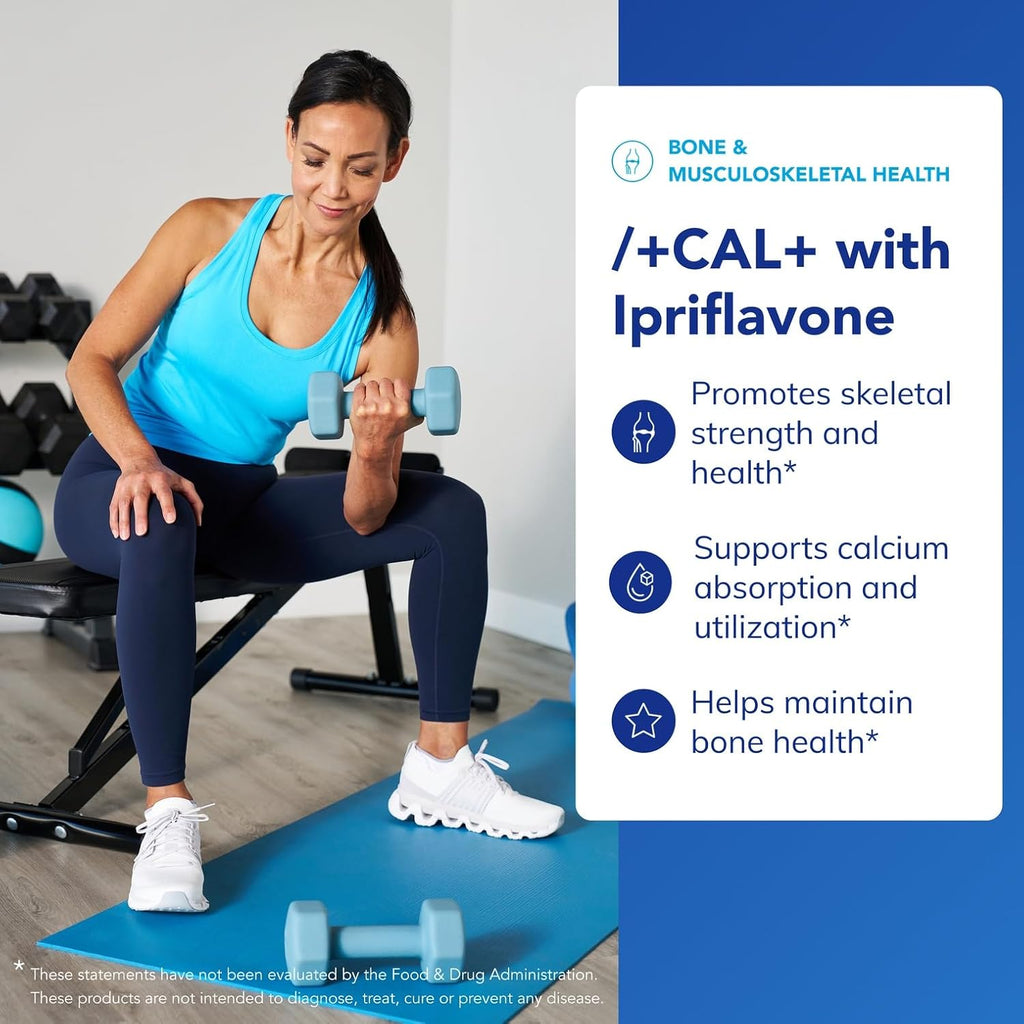 Pure Encapsulations +Cal+ with Ipriflavone | Mineral, Vitamin, and Herbal Supplement for Bone Health | 351 Capsules