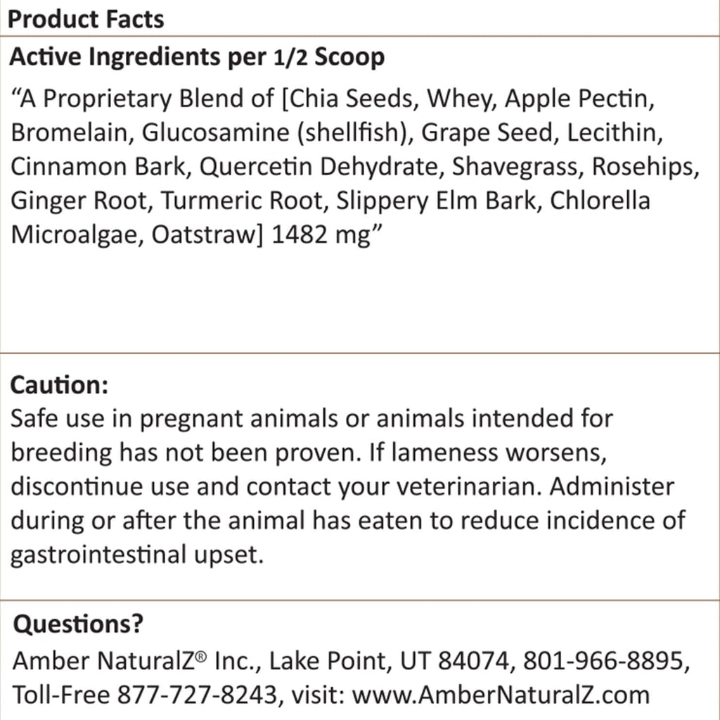 Amber NaturalZ Carticil Plus Suplemento Herbal para Perros - Soporte Multi-Sistema para Articulaciones, Digestión e Inmunidad - Ayuda Natural para el Bienestar y Vitalidad - 30 días para Perros Medianos