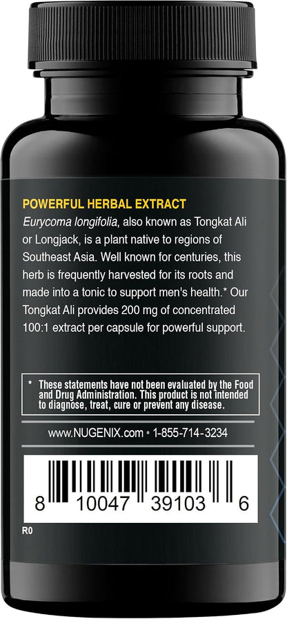 Nugenix Essentials Tongkat Ali para Hombres - Extracto de Longjack 200 mg, 30 Cápsulas – Image 2