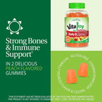 21st Century VitaJoy Vitamina D3 50 mcg (2000 UI) Gominolas, Sabor Melocotón, 120 Unidades