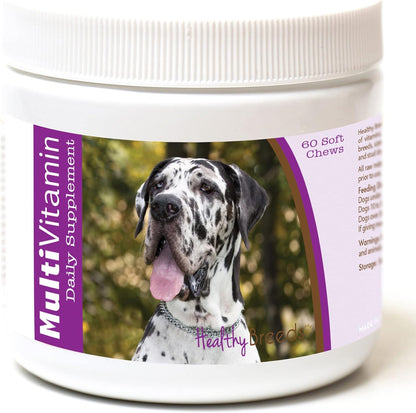 Healthy Breeds Great Dane Multi-Vitamin Soft Chews 60 Count – Image 1
