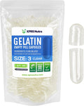XPRS Nutra Empty Capsules Size 3 - 500 Count Bovine Gelatin | Empty Gelatin Capsules for Filling