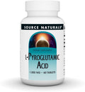 Source Naturals Ácido L-Piroglutámico - Suplemento Alimenticio - 1000 mg - 60 Comprimidos Vegetarianos