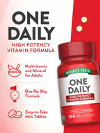 Nature's Truth Multivitamínico Diario - 100 Mini Comprimidos - Para Hombres y Mujeres - Suplemento Alimenticio Sin Gluten y No-GMO
