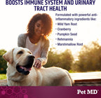 Pet MD Bladder Support Plus Cranberry para Perros - Apoyo a la Vejiga y Salud Urinaria - 60 Chews