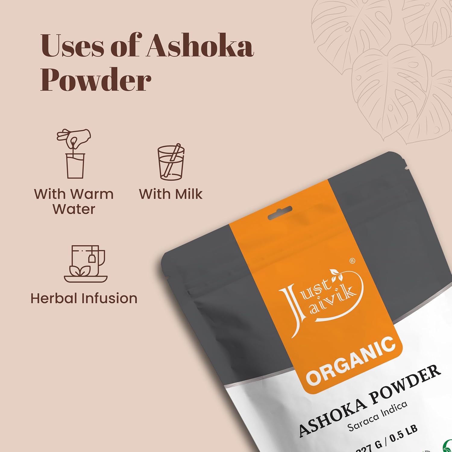 Polvo de Corteza de Ashoka Orgánico (Saraca Indica) - 227 g