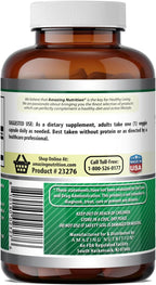 Amazing Formulas GABA 750mg por ración - 200 Cápsulas Vegetales