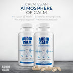 Audio Calm - Alivio para el Zumbido de Oídos - Suplemento para la Salud Auditiva - 60 Cápsulas