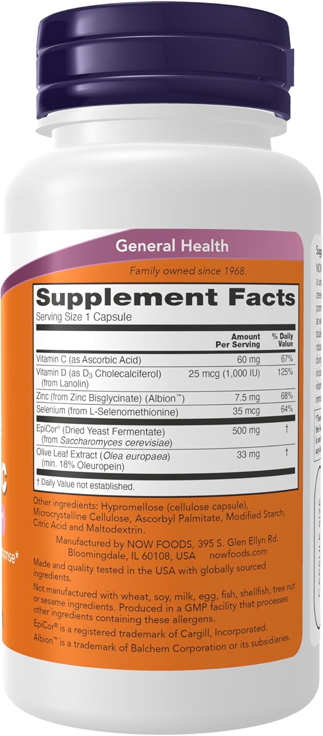 NOW Supplements, Immune PostBiotic, Apoyo Inmunológico, 60 Cápsulas