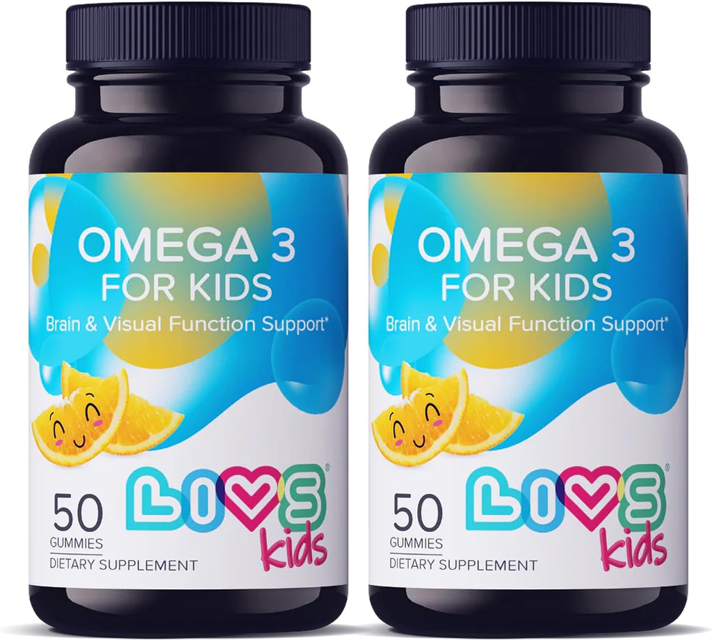 LIVS Gominolas Veganas Omega 3 – A base de Aceite de Linaza – Omega 3, 6 y 9 – Apoyo para el Corazón, el Cerebro y las Articulaciones – Sin Sabor a Pescado – No GMO, con Pectina, Kosher y Halal – 40 Unidades