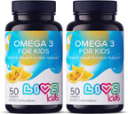 LIVS Gominolas Veganas Omega 3 – A base de Aceite de Linaza – Omega 3, 6 y 9 – Apoyo para el Corazón, el Cerebro y las Articulaciones – Sin Sabor a Pescado – No GMO, con Pectina, Kosher y Halal – 40 Unidades