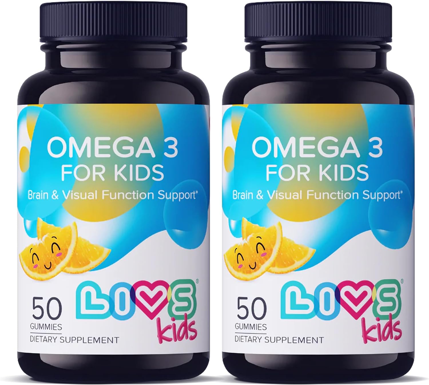 LIVS Gominolas Veganas Omega 3 – A base de Aceite de Linaza – Omega 3, 6 y 9 – Apoyo para el Corazón, el Cerebro y las Articulaciones – Sin Sabor a Pescado – No GMO, con Pectina, Kosher y Halal – 40 Unidades