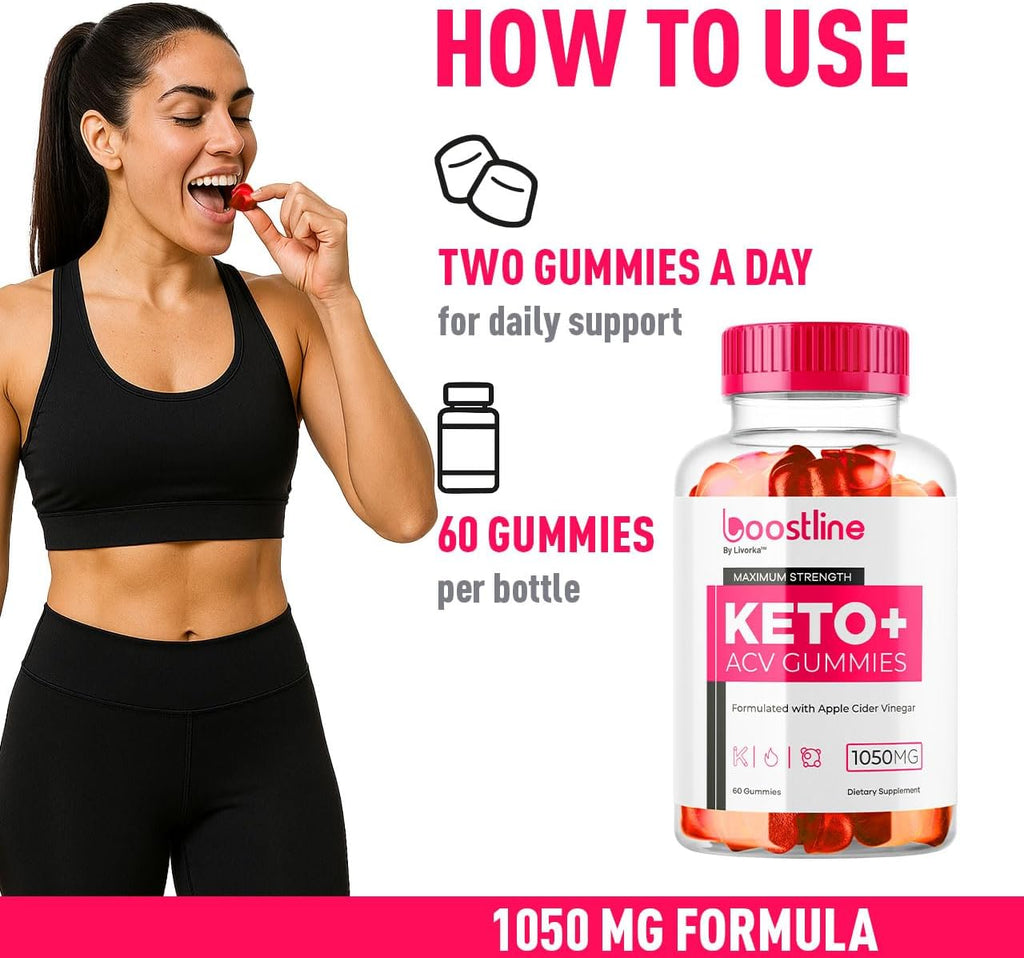 Boostline Keto ACV Gummies - 60 Gominolas para 30 Días