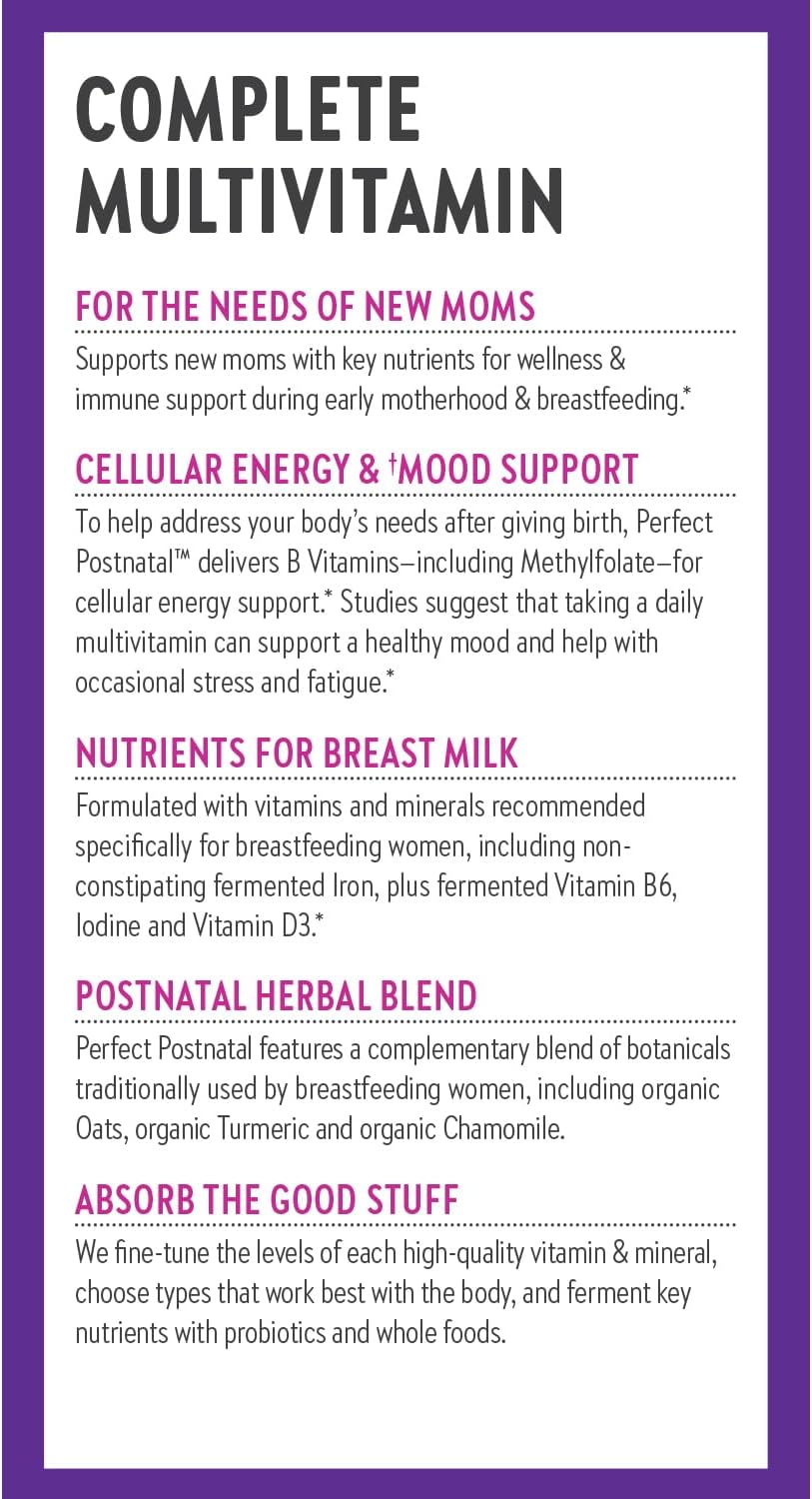 New Chapter Multivitamínico Postnatal para Lactancia, 192 Comprimidos