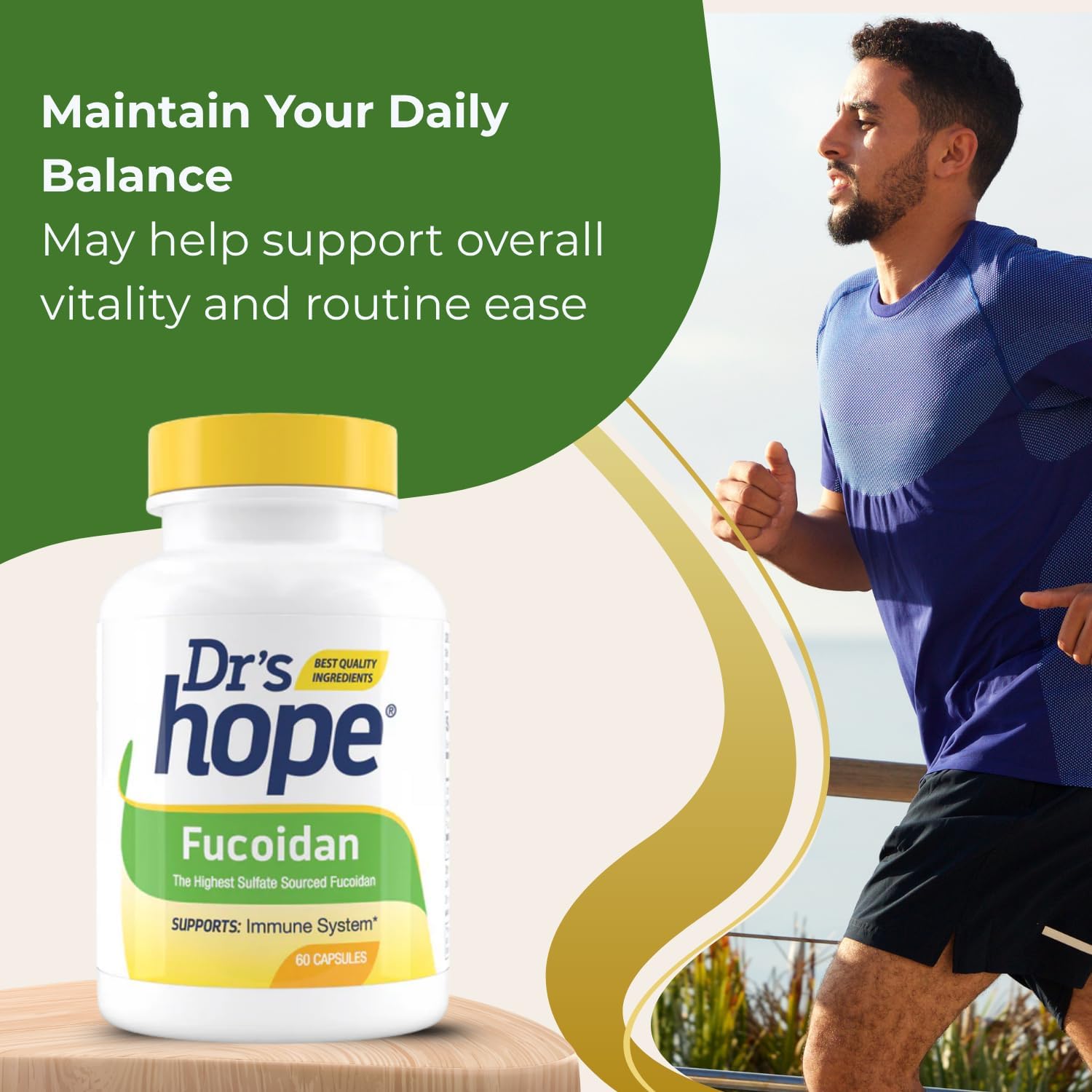 Fucoidán 65mg con Extracto de Alga Parda – 60 Cápsulas