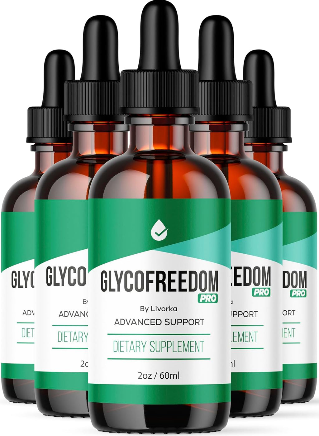 LIVORKA GlycoFreedom Drops – Gotas Líquidas, Fórmula Avanzada (5 Envases, 5 Meses)