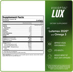 Vivioptal Lux 60 Cápsulas Blandas - Omega 3, Zinc, Vitaminas C y E, Multivitamínico y Multimineral, Sin Gluten, Fórmula Alemana