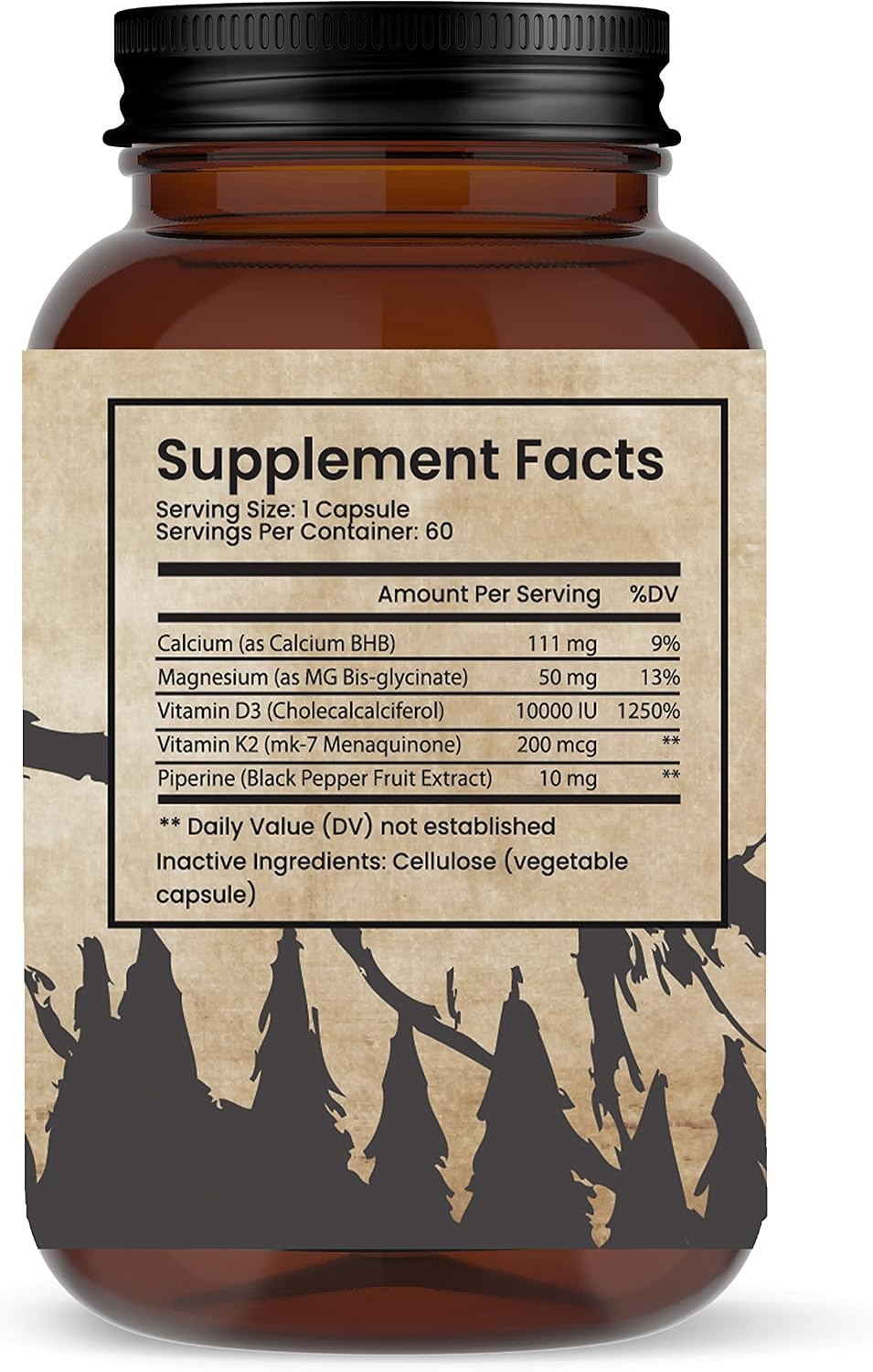 K2D3 10000 UI - Vitamina D3 y K2, 60 Cápsulas