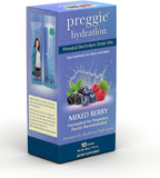 Three Lollies Preggie Hydration Packets - Sobres de hidratación para embarazo, sabor mixed berry, 10 unidades