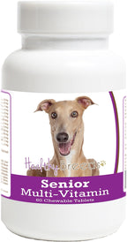 Healthy Breeds Multivitamínico para Perros Senior Italian Greyhound, 60 Comprimidos Masticables