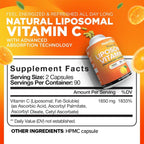 Nutrivein Premium Vitamina C Liposomal 1650 mg - 180 Cápsulas