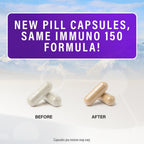 Immuno 150 - Complemento Alimenticio con 70 Minerales Vegetales y 13 Vitaminas Esenciales - 150 Cápsulas Vegetales