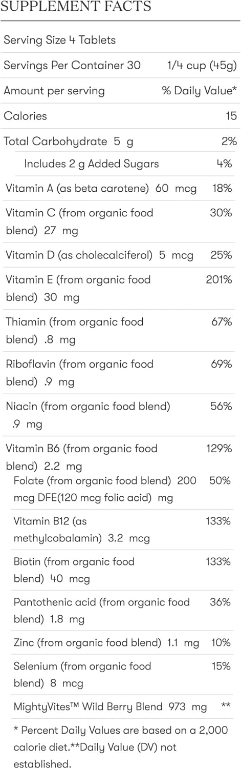 Young Living KidScents MightyVites - Multivitamínico Infantil Masticable con Alimentos Integrales - 120 Comprimidos