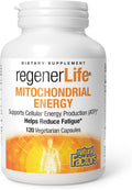 Natural Factors RegenerLife Cápsulas – Apoyo Mitocondrial y Energía Celular (120 Cápsulas)