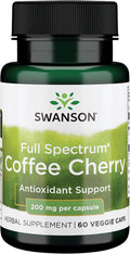 Swanson Full Spectrum Coffee Cherry - Suplemento antioxidante - 60 cápsulas vegetales
