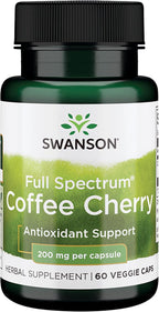 Swanson Full Spectrum Coffee Cherry - Suplemento antioxidante - 60 cápsulas vegetales