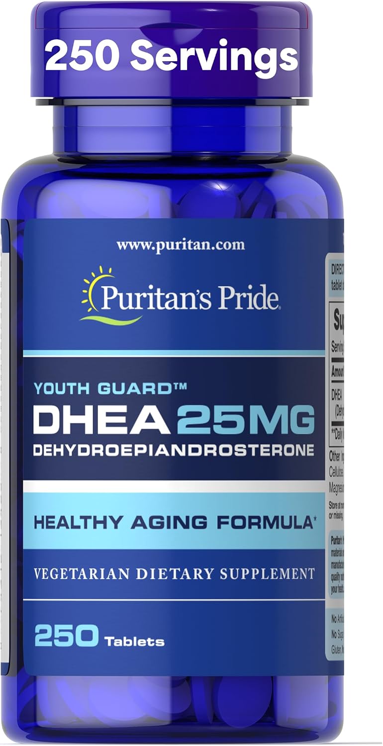 Puritan's Pride Youth Guard DHEA 25 mg, 250 Comprimidos