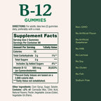 Nature's Bounty Vitamina B12 Gummies, 500 mcg, 160 Gomitas, Sabor Bayas Mixtas