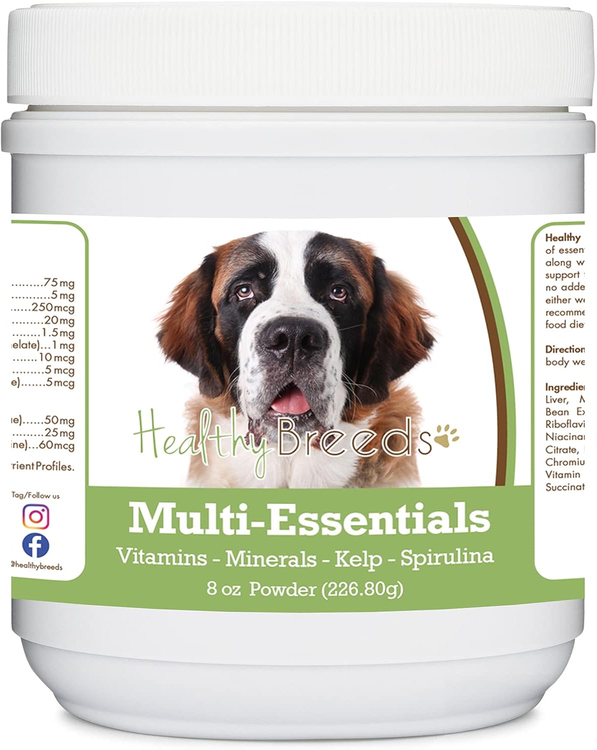 Healthy Breeds Multi-Essentials Powder for Dogs – Suplemento Multivitamínico para Perros 8 oz