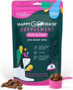 Happy Go Healthy Probióticos para Perros - Suplemento para la Piel y el Pelaje - 60 porciones