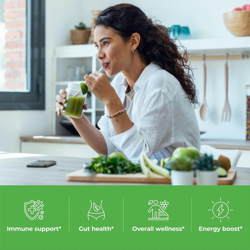 Paradise ORAC Energy Greens - Extracto de Superalimentos Verdes, 60 Servicios