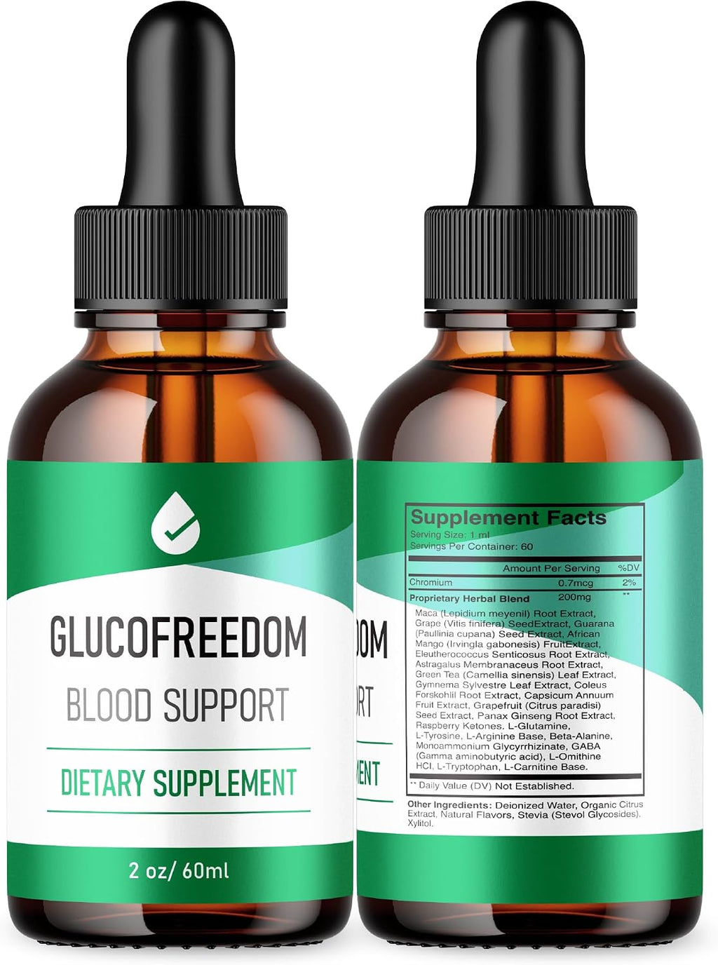 GlucoFreedom Drops (3 Pack) - Fórmula Oficial - Gotas Líquidas de Bienestar General, 6 oz