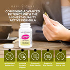 GeriCare Vitamina E Alta Potencia 400 UI (180 mg) - 100 Cápsulas Blandas