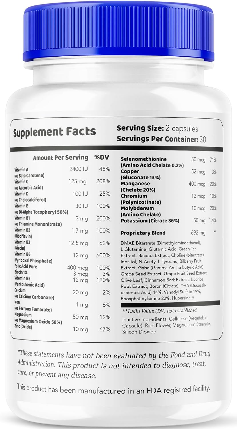 (5 Pack) NeuroSync Brain Capsules – 300 Cápsulas para 5 Meses