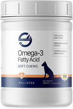 Pharmaceuticals EZ Chew Omega-3 Fatty Acid Soft Chew Max Strength para Perros Grandes y Gigantes - 150 unidades
